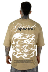 Oversize Crema Oscuro Ghosted Spectral Alto Gramaje