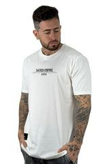 Camiseta Color Crudo Sacred Empire Alto Gramaje