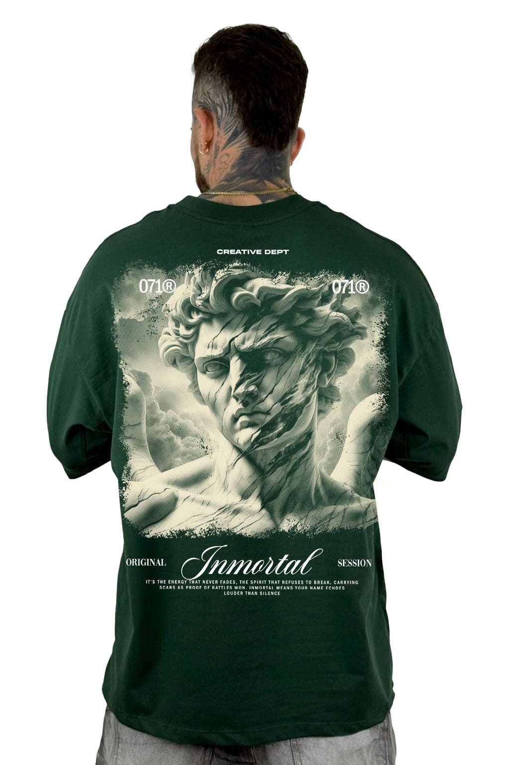 Oversize Verde Inmortal Alto Gramaje