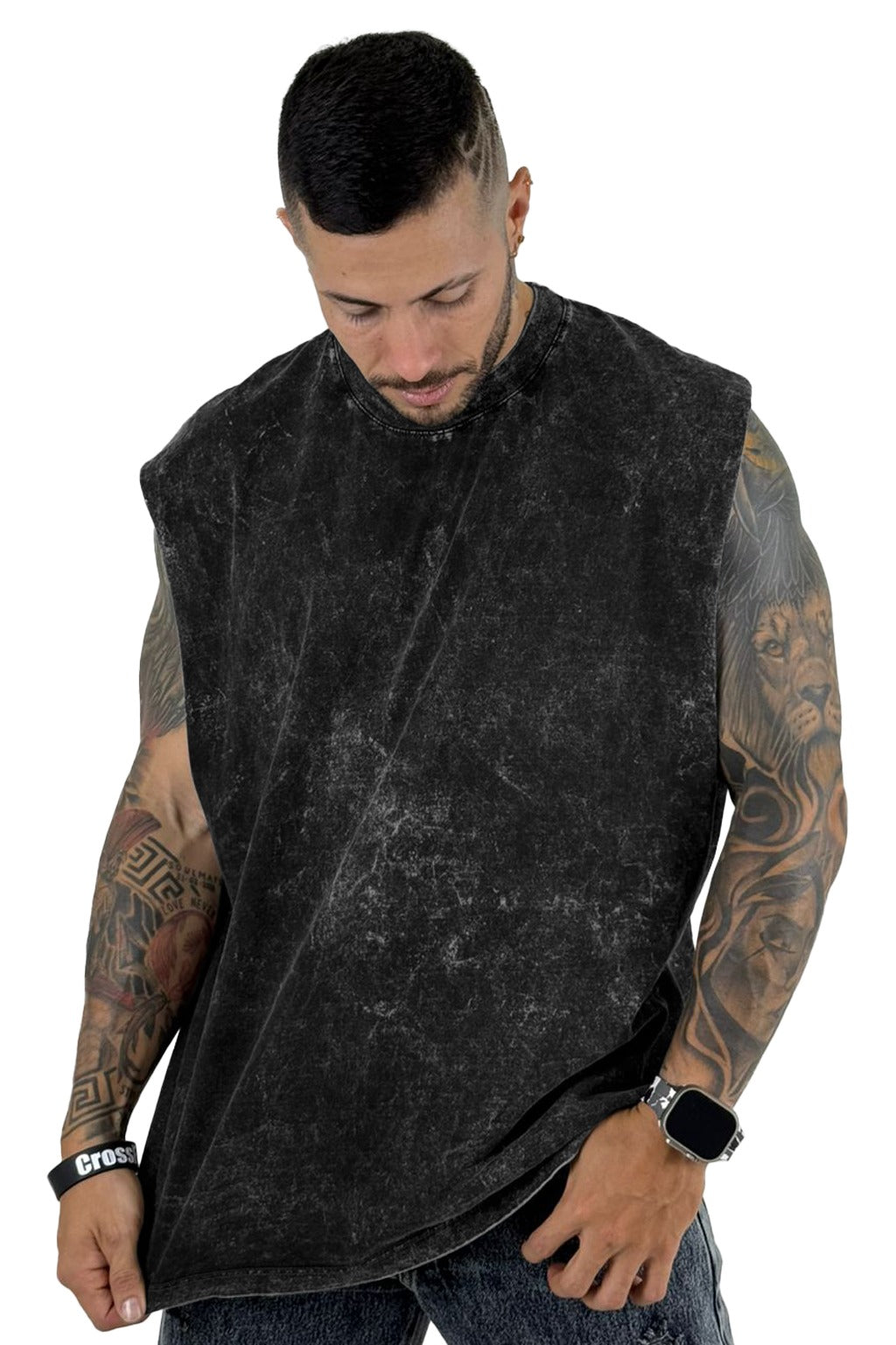 Camisilla Negra Sky Without Respect