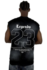 Camisilla Negra Difuminado Legends23 Alto Gramaje