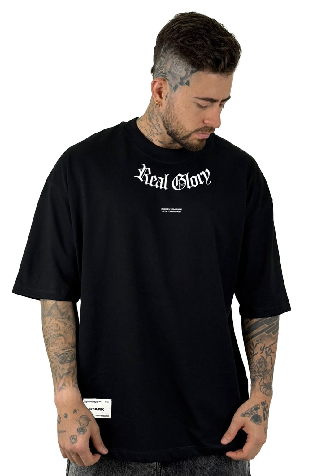 Oversize Negra Real Glory Alto Gramaje