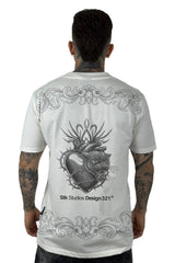 Camiseta Color Crudo Sacred Heart Alto Gramaje