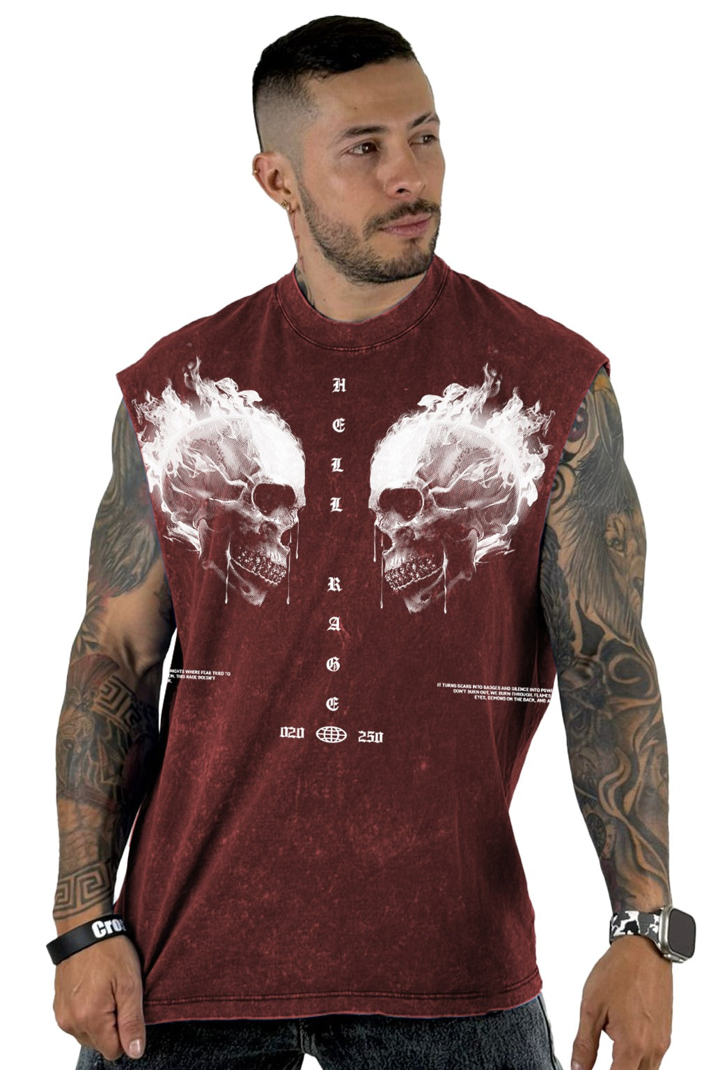 Camisilla sky Vino Tinto Hell Rage