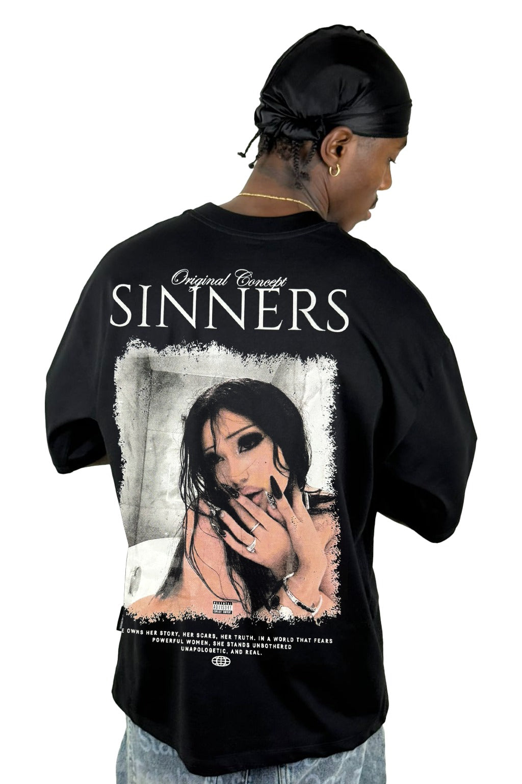Oversize Negra Sinners Alto Gramaje