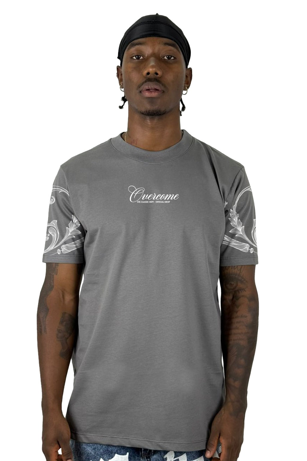 Camiseta Gris Overcome Alto Gramaje