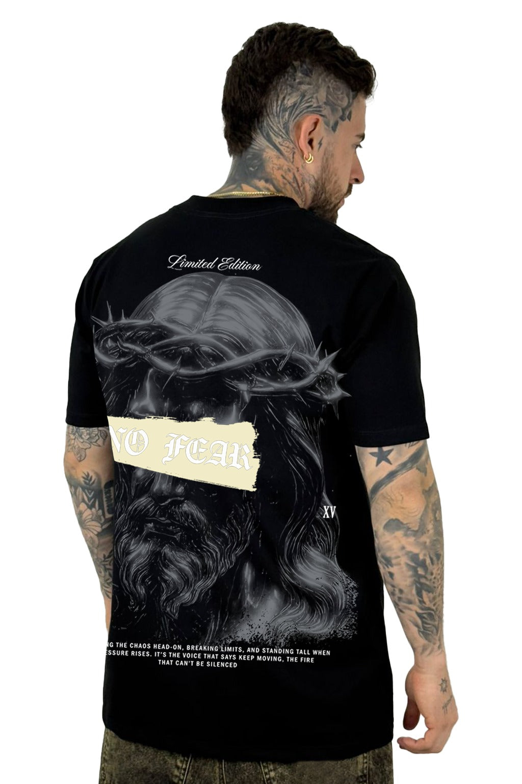 Camiseta Negra No Fear Alto Gramaje