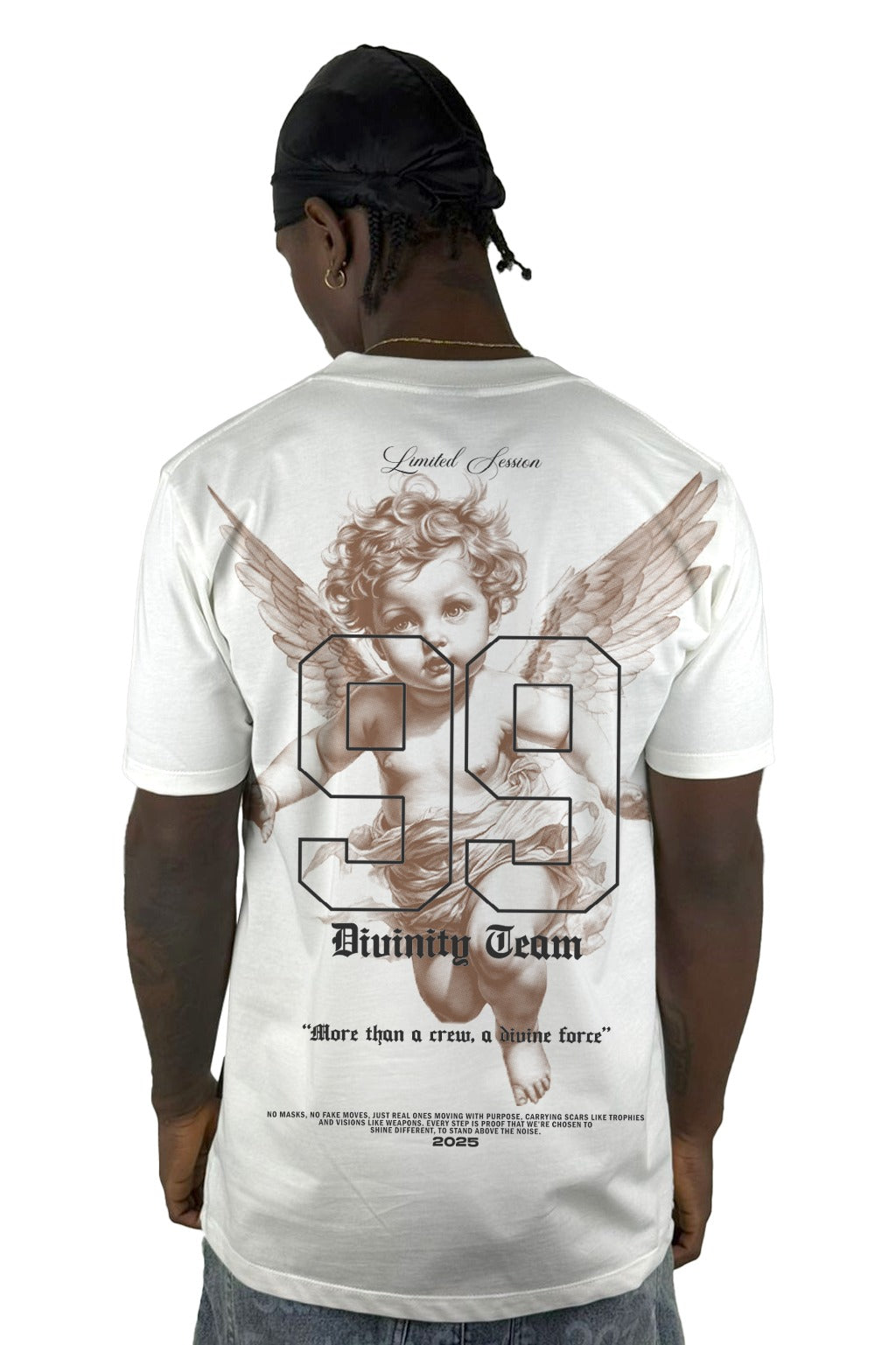 Camiseta Color Crudo Divinity Dream 99 Alto Gramaje