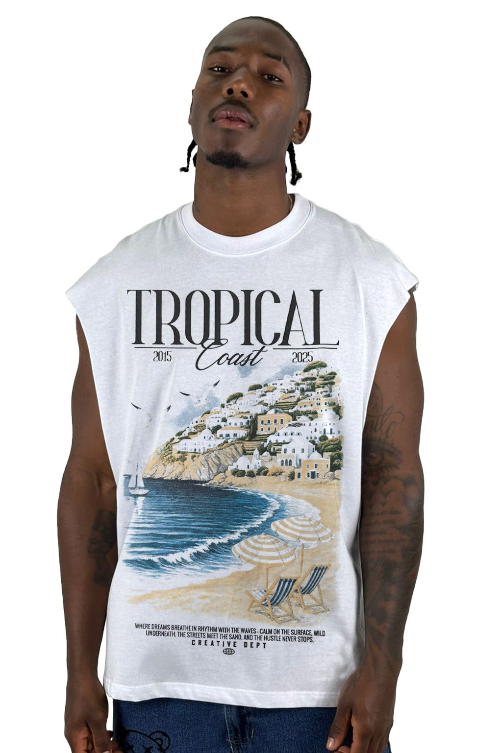 Camisilla Color Crudo Tropical Coast Alto Gramaje