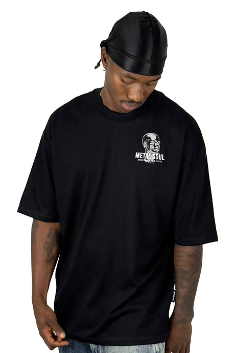 Oversize Negra Metal Soul Alto Gramaje