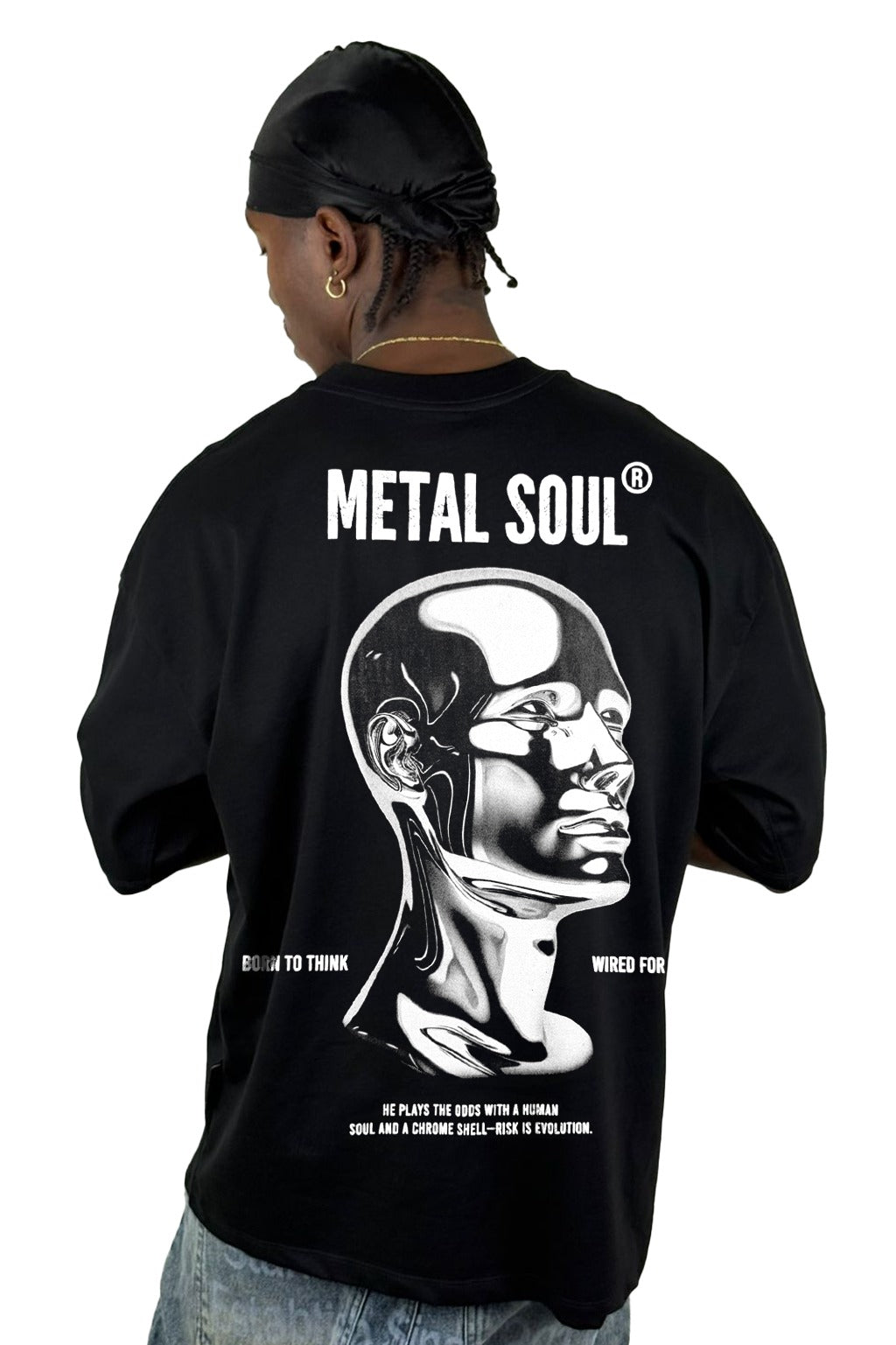 Oversize Negra Metal Soul Alto Gramaje