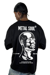 Oversize Negra Metal Soul Alto Gramaje