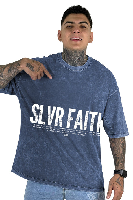 Oversize Sky Azul Slvr Faith