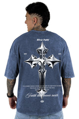Oversize Sky Azul Slvr Faith