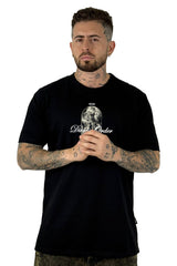 Camiseta Negra Divine Order Alto Gramaje