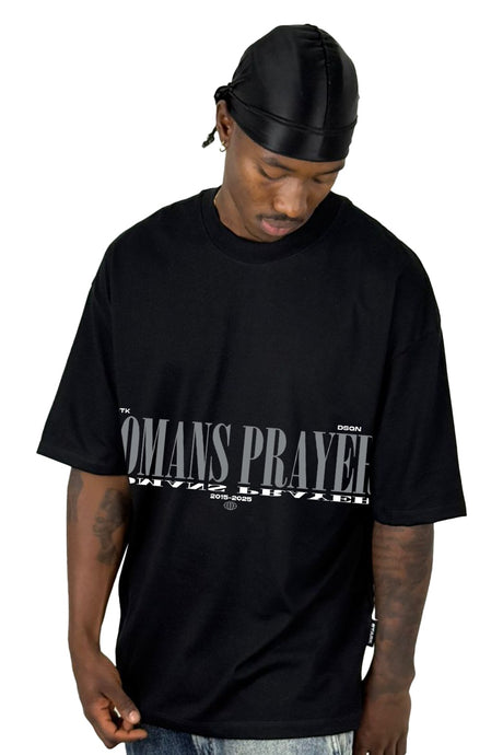 Oversize negra Romans Prayer Alto Gramaje