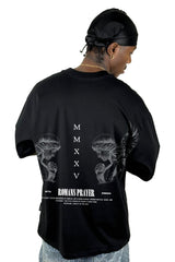 Oversize negra Romans Prayer Alto Gramaje