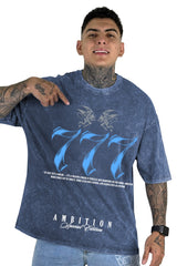 Oversize Sky Azul 777 Ambition alto gramaje