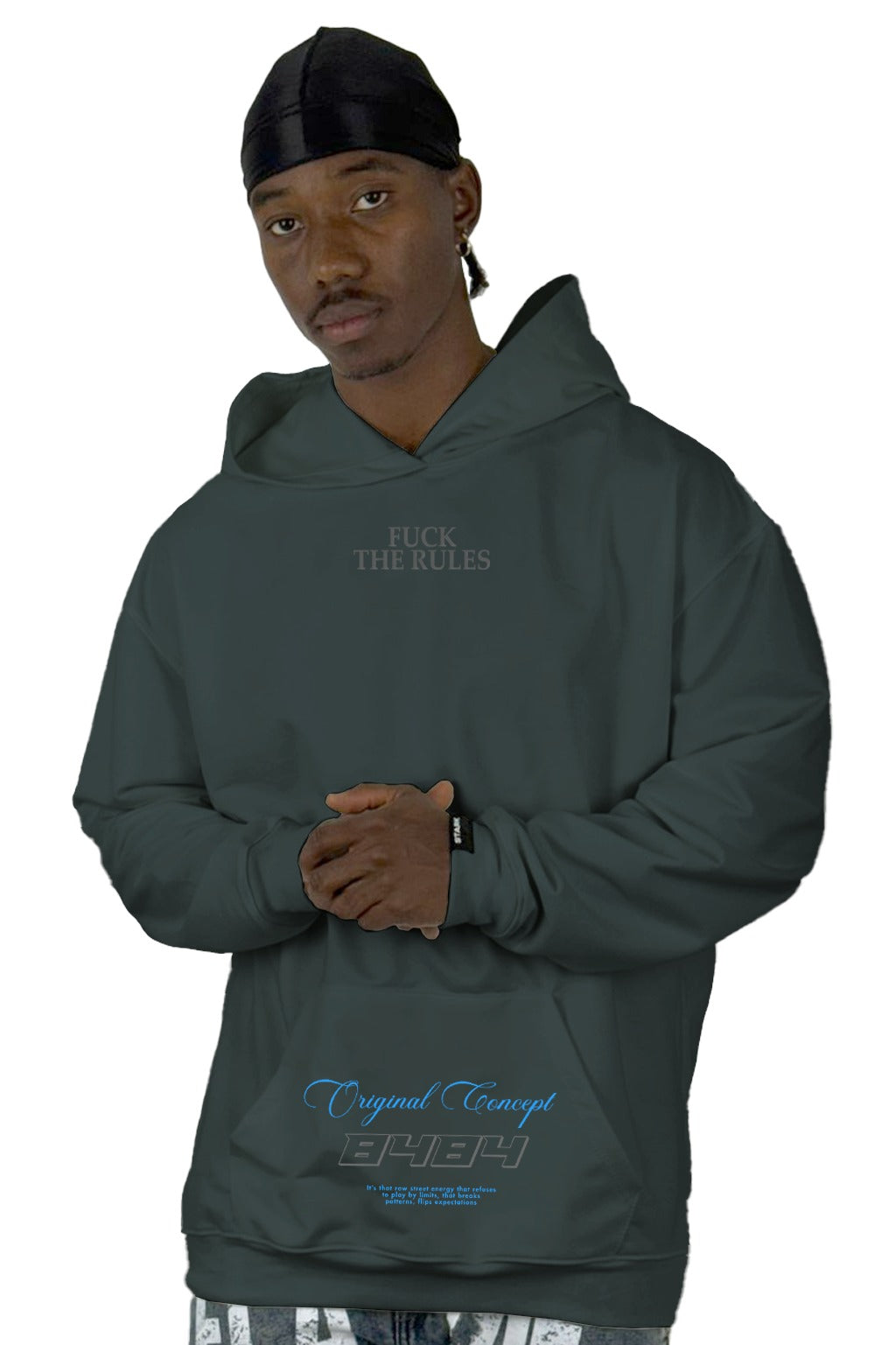 Buzo Capucha Azul Oscuro  The Rules