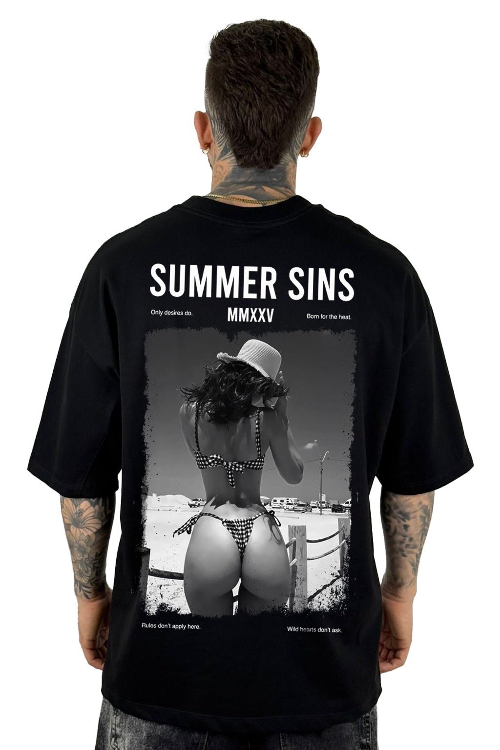 Oversize Negra Summer Sins Alto Gramaje