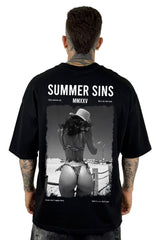 Oversize Negra Summer Sins Alto Gramaje