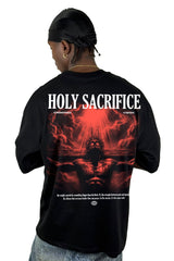 Oversize Negra Holy Sacrifice Alto Gramaje