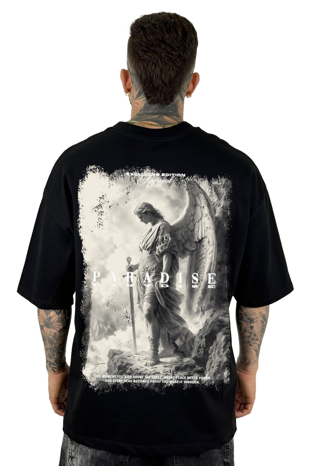 Oversize Negra Paradise Angel Alto Gramaje