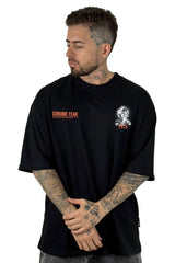 Oversize Negra Chrome Fear Alto Gramaje