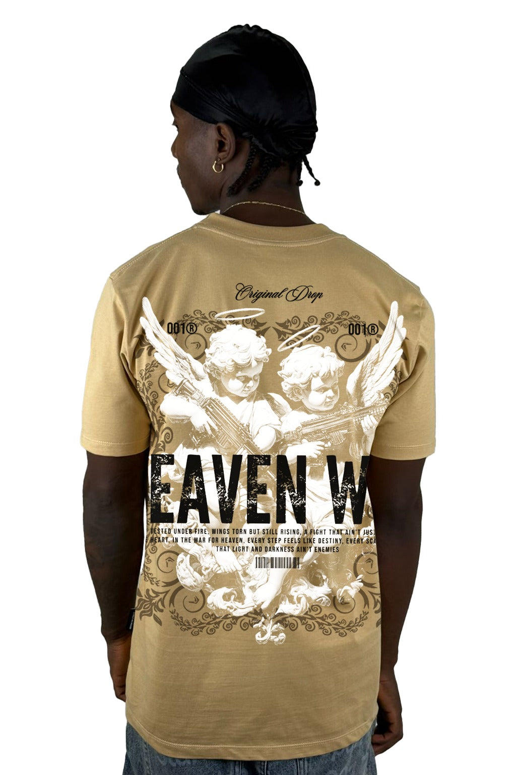 Camiseta Beige Heaven War Alto Gramaje