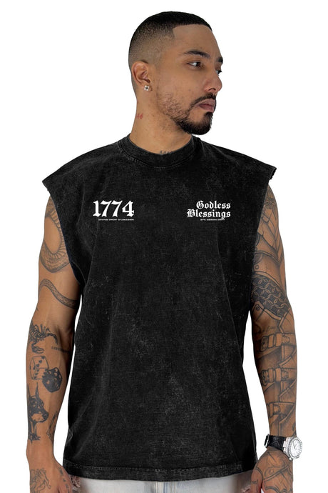 Camisilla sky Negra Godless Blessing 1774