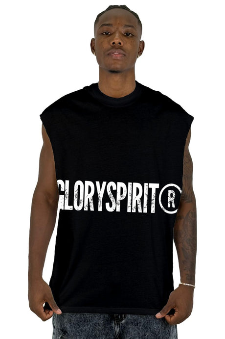 Camisilla negra Glory Spirit alto gramaje