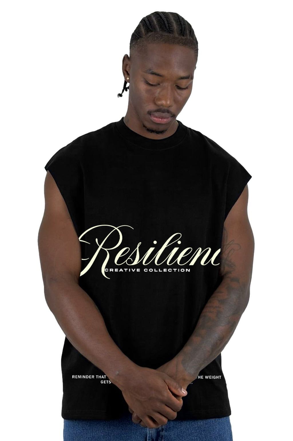 Camisilla Negra Resilience Animal Alto Gramaje