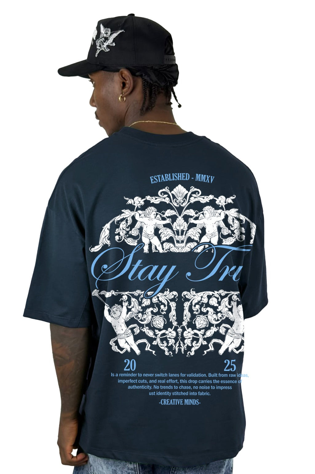 Oversize Azul Oscuro Stay True Alto Gramaje