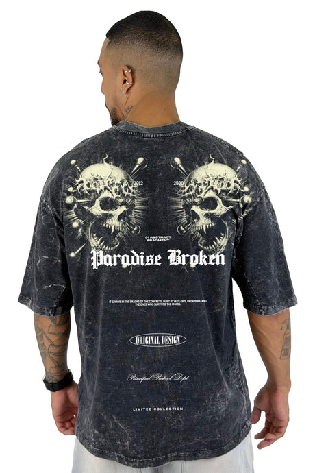 Oversize sky Negra Paradise Broken