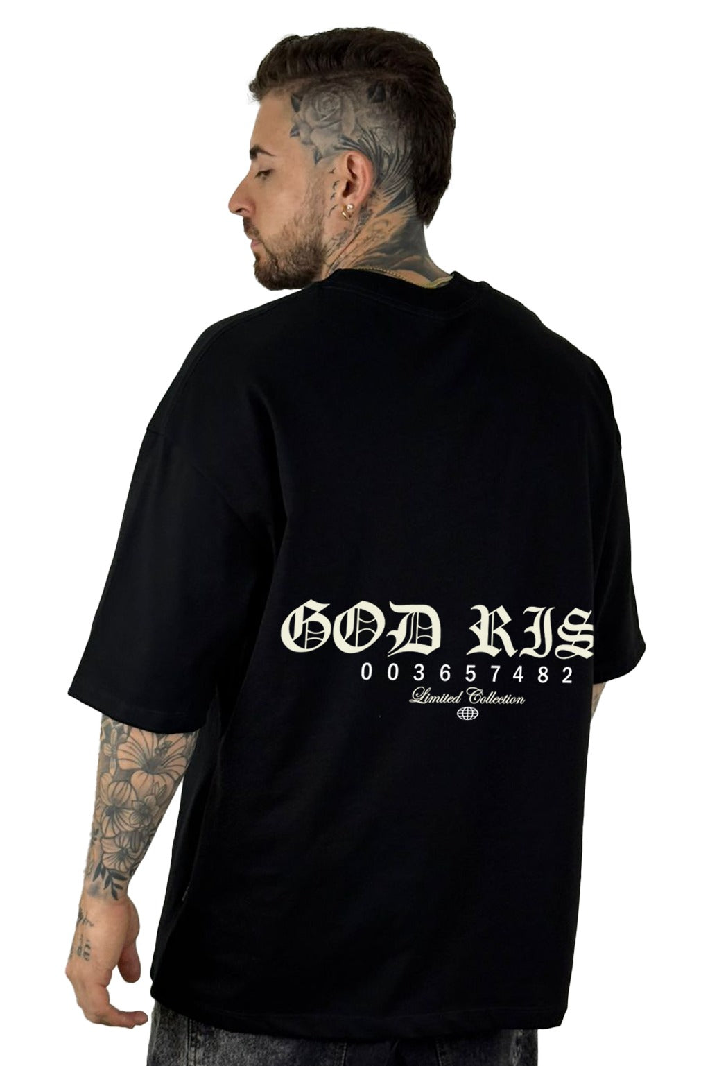 Oversize Negra We Rise alto gramaje