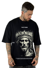 Oversize Negra We Rise alto gramaje