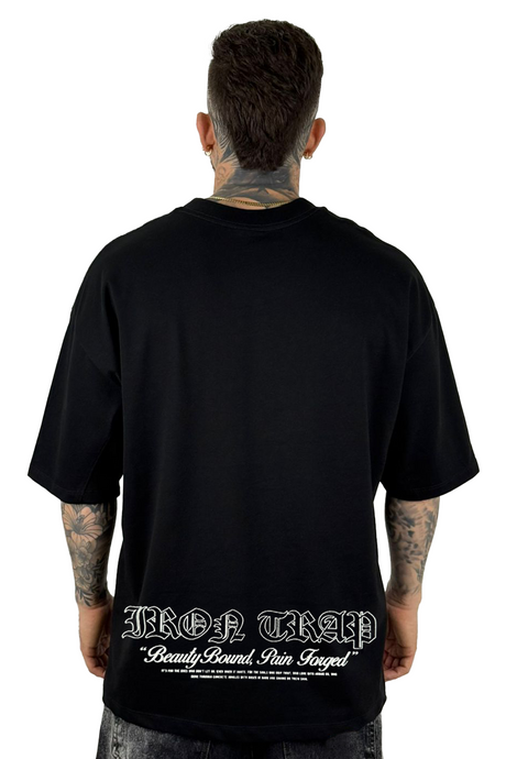 Oversize Negra Iron Trap Alto Gramaje