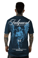 Camiseta Azul Judgment Alto Gramaje