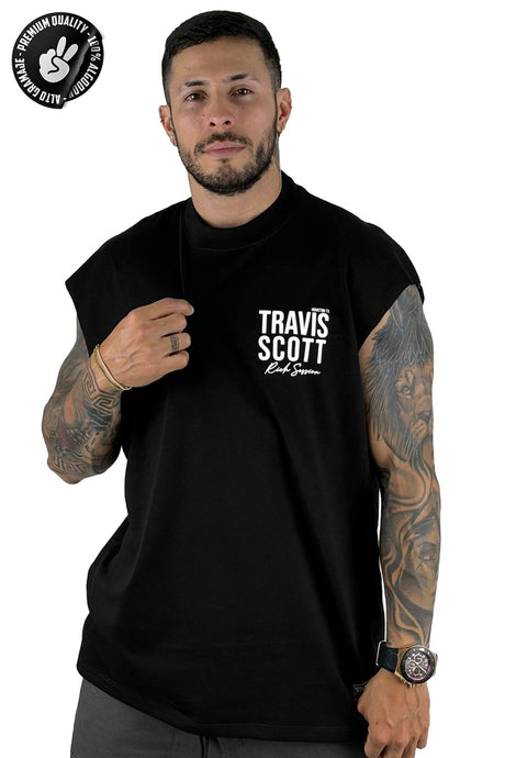 Camisilla Negra Travis Scott Alto Gramaje