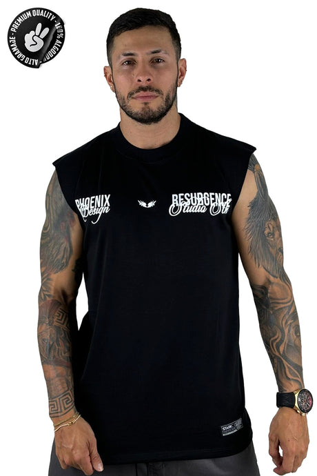 Camisilla Negra Resurgence Alto Gramaje