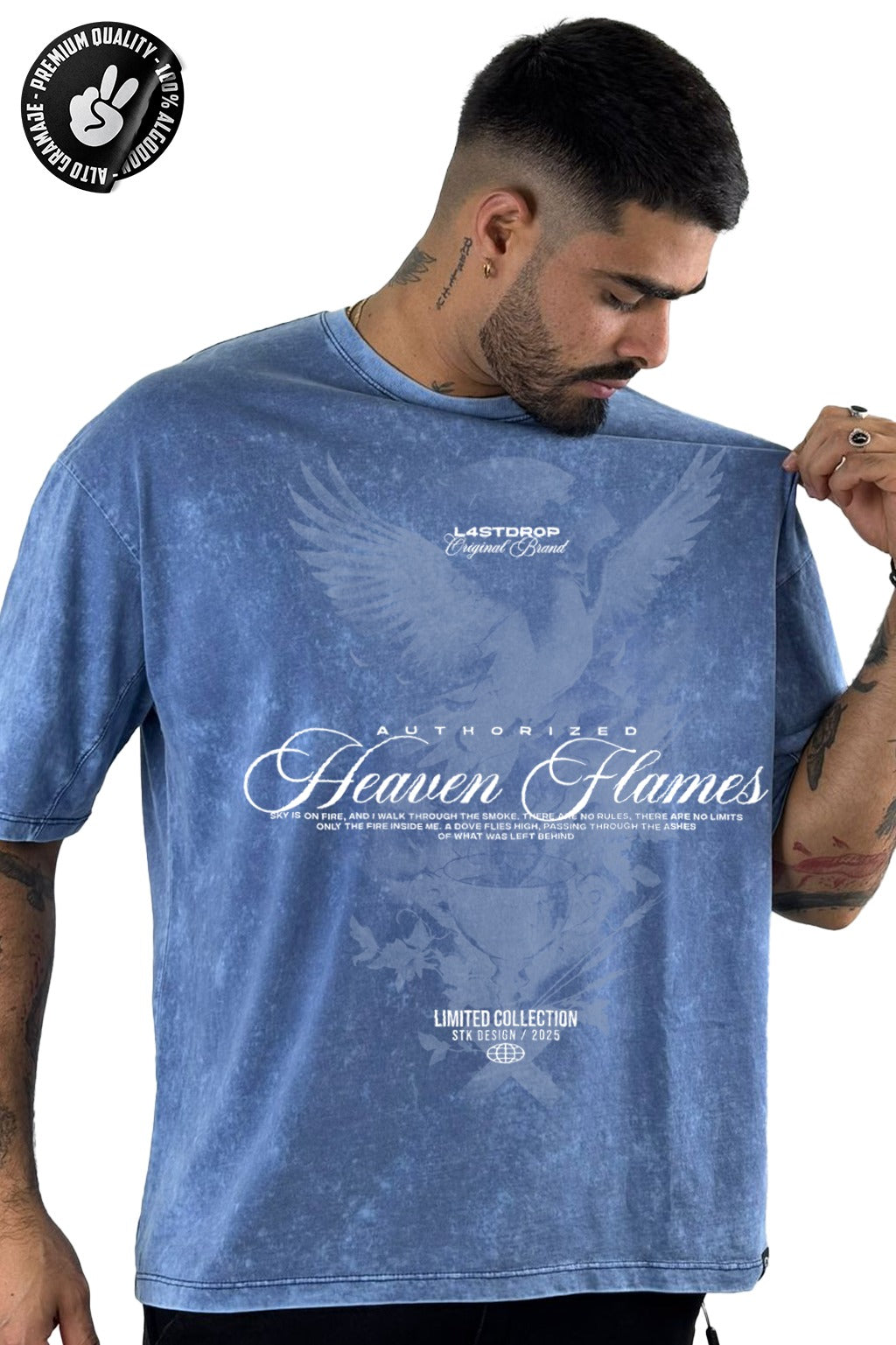 Oversize Azul sky Heaven Flames