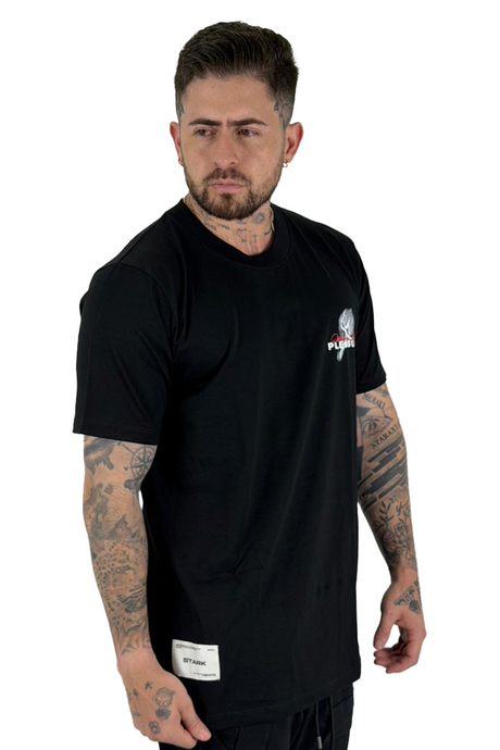 Camiseta Negra PLEASURE alto gramaje