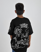 Oversize Negro Niño Pokemon  Alto Gramaje