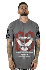 Camiseta Gris plomo Purity Alto Gramaje