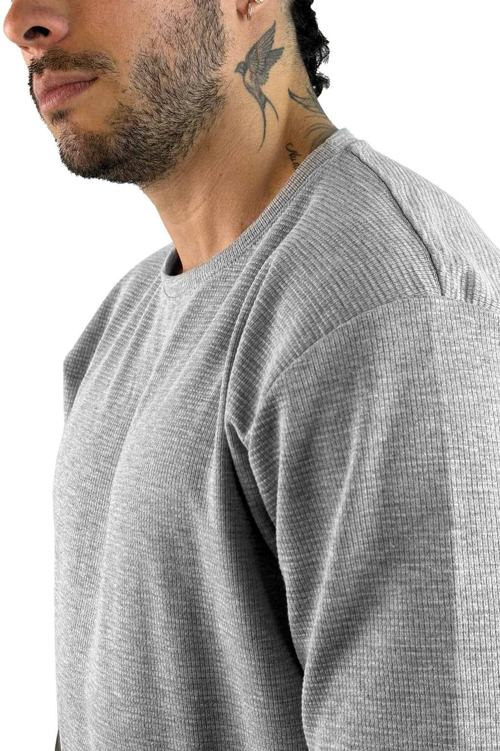 Texturizada Camiseta Gris