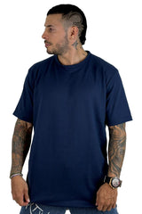 Texturizada Camiseta Azul Oscuro