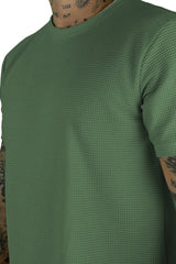 Texturizada Camiseta Verde