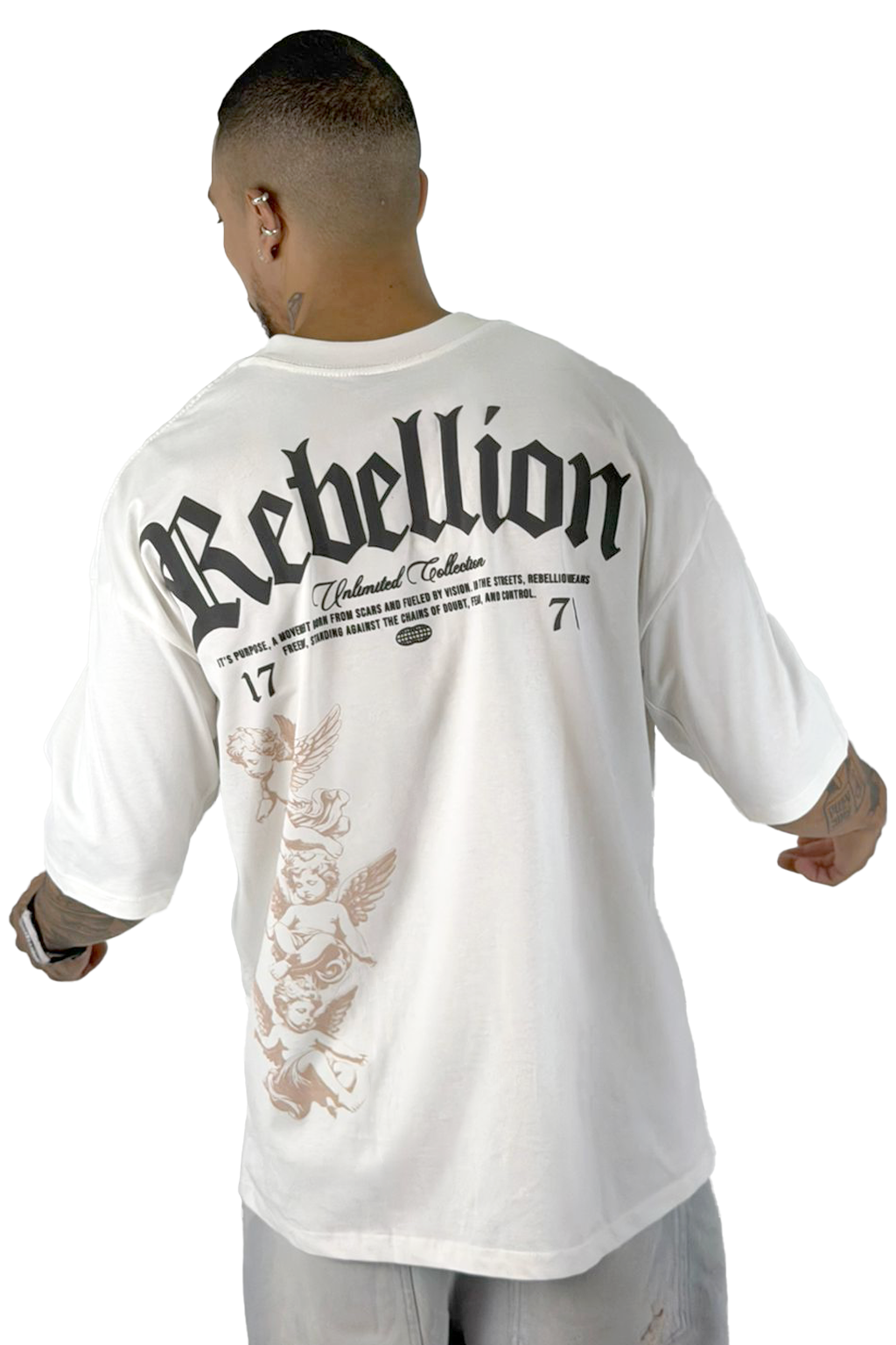 Oversize crudo REBELLION alto gramaje
