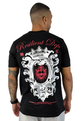 Camiseta Negra Resilient Dept  Alto Gramaje