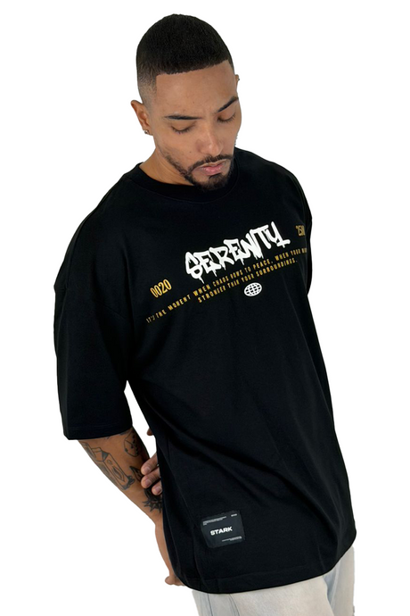 Oversize negra SERENITY alto gramaje